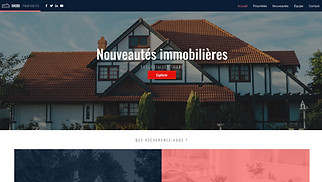 Templates de sites web Entreprises de services - Société immobilière