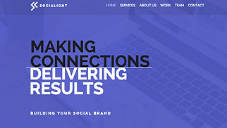 Mẫu trang web Quảng cáo và Tiếp thị - Công ty tiếp thị