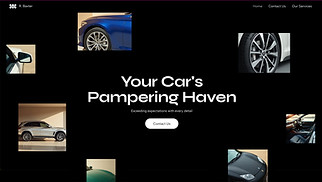 Industrial website templates - Car Detailing Business (Dark)