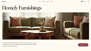  website templates - Online Rustic Furniture Store (Warm)