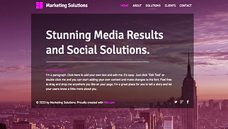 Advertising & Marketing website templates - Marketing Agency