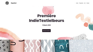 Evenementen website templates - Textielbeurs