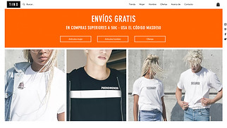 Todas plantillas web – Boutique de camisetas