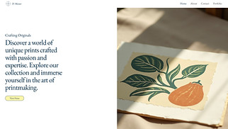 Portfolios website templates - Printmaker Portfolio (Vintage)