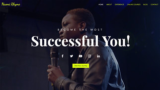 Consulting & Coaching website templates - Motivational Speaker