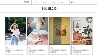 Шаблони у категорії «Блог» — «Блог про моду »