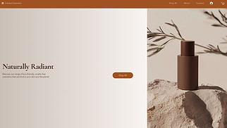 Beauty & Wellness website templates - Online Sustainable Cosmetics Store (Natural)