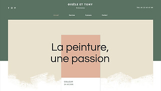 Templates de sites web Entreprises de services - Société de peinture