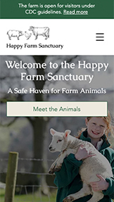 Mẫu trang web Phi lợi nhuận – Khu bảo tồn trang trại 