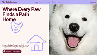 Gewerbe Website-Vorlagen - Animal Shelter (Soft)