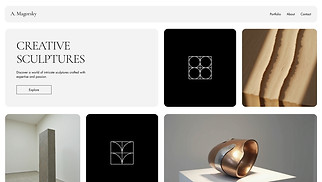 Visual Arts website templates - Sculptor (Epic)