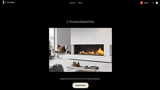 eCommerce website templates - Fireplace Store (Warm)