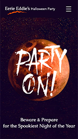 Mẫu trang web Ngày lễ và Lễ kỷ niệm – Thiệp mời dự tiệc ngày lễ