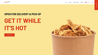 Template Ristoranti e cibo per siti web - Ristorante fast food