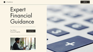 Finance website templates - Accountant (Professional)