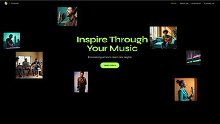 Music Promotion website templates - Music Promotion Agency (Energetic)