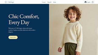 Kids & Babies website templates - Kids Clothes Store (Chic)