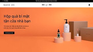 Mẫu trang web Làm đẹp & Chăm sóc tóc - Công ty bán hộp bí mật 
