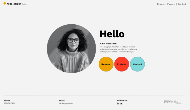 personal web portfolio