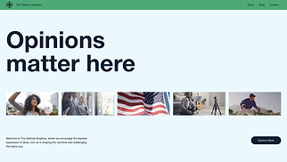 Personal Blog website templates - Opinion Blog (Vibrant)