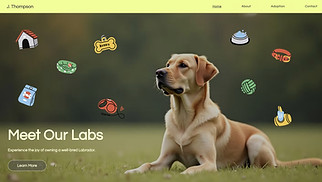  website templates - Dog Breeder (Friendly)