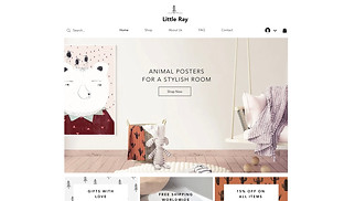 Thuis en decor website templates - Winkel voor babycadeaus