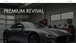 Industrial website templates - Car Detailing Company (Modern)
