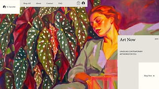 Webové šablony pro e-Commerce – Online galerie umění (svěží)