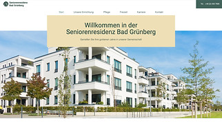 Wellness Website-Vorlagen - Pflegeheim