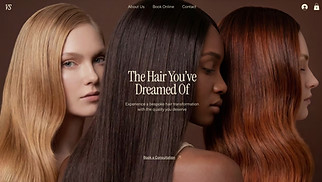 เทมเพลตเว็บไซต์ ทั้งหมด - Hair Extensions Salon (Welcoming)
