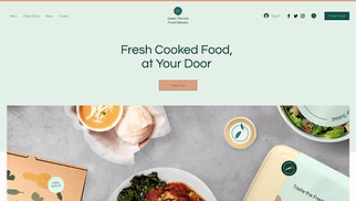 식품 및 요식업 웹 사이트 템플릿 – 깔끔/신속/정확 3박자 음식 배달 전문점 