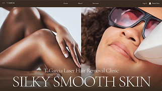  website templates - Laser Hair Removal Clinic (Modern)