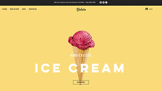 खाना एवं पेय पदार्थ website templates - आइस क्रीम की दुकान