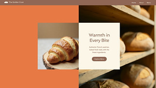 Restaurants & Food website templates - Bakery (Warm)