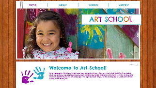 Visuelle Kunst Website-Vorlagen - Kunstschule