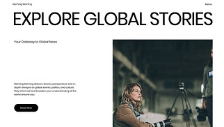 News & Business website templates - World News Blog (Simple)