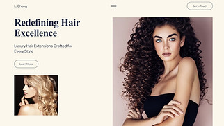  website templates - Hair Extensions Manufacturer (Modern)