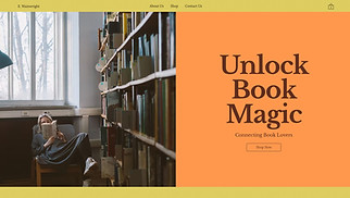 eCommerce website templates - Used Book Store (Retro)