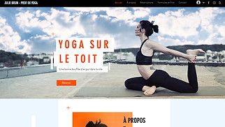 Templates de sites web Sport et fitness - Professeur de Yoga