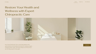  website templates - Chiropractic Clinic (Pastel)
