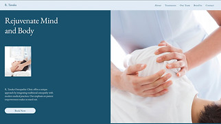  website templates - Osteopathic Clinic (Elegant)