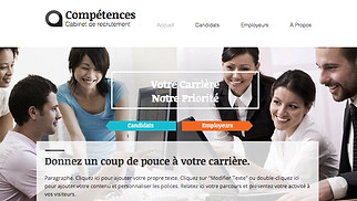 Templates de sites web Entreprises de services - Agence de recrutement