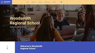 신규 템플릿 웹 사이트 템플릿 – 학교