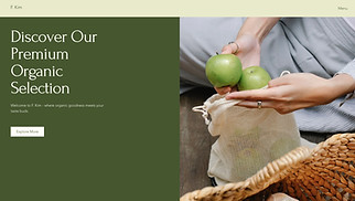 Restaurants & Food website templates - Organic Fruit Delivery Service (Playful)