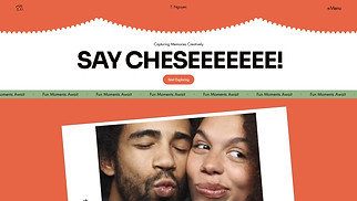 Event Production website templates - Photobooth Service (Fun)