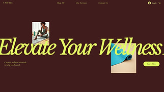 Beauty & Wellness website templates - Wellness Store (Energetic)