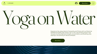 Sports & Fitness website templates - SUP Yoga Instructor (Fresh)