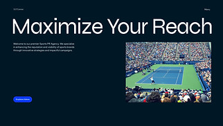 Sports & Fitness website templates - Sports Public Relations Agency (Dynamic)