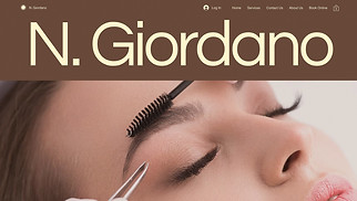 Beauty & Hair website templates - Microblading Service (Chic)