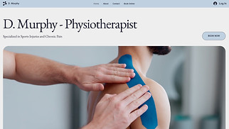 Health website templates - Physiotherapist (Bright)